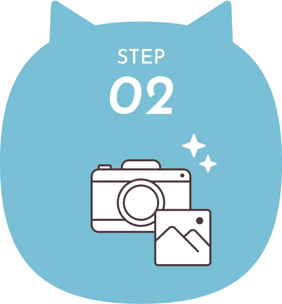 イラスト:STEP02 撮影